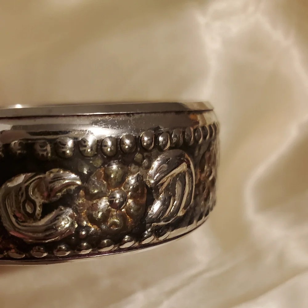 BROWN and SILVER BANGLE BRACLET